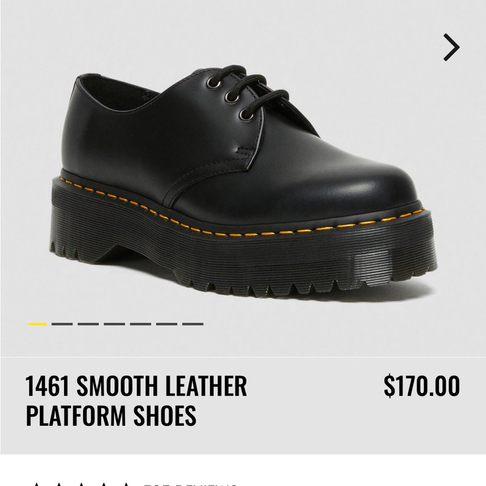 Brand new never worn platform 1461 doc martens size 8